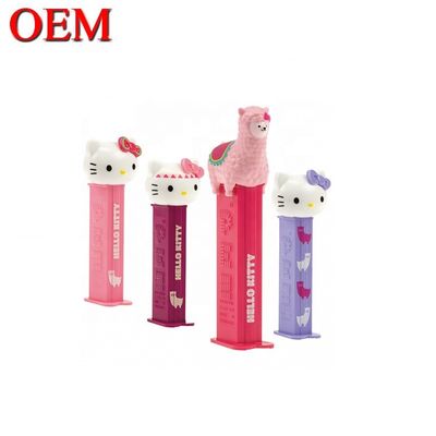 Brinquedo de desenho animado em 3D personalizado Hellokitty Dispensador de doces de plástico
