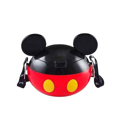 OEM plástico Minnie Candy Box recipiente de pipocas com snap na tampa balde de pipocas seguro para alimentos