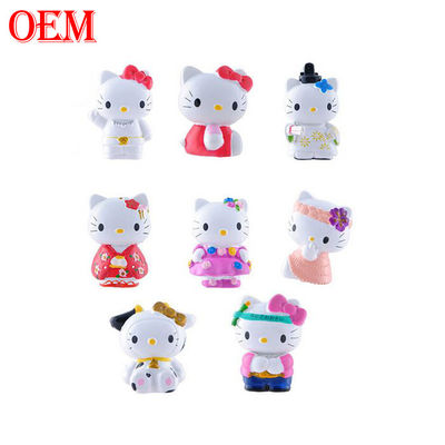 fabricante de brinquedos personalizados OEM Kitty Cat Keychain Melody Keychain Cartoon 3D Cartoon Keychain