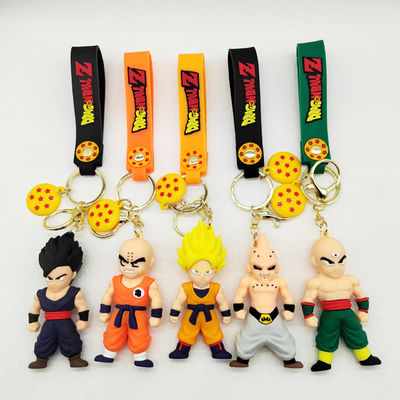 OEM Cartoon 3D Kawaii Sun Wukong Anime Keychain Custom 3D Cartoon Pvc Keychain