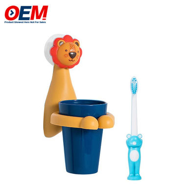 Porta de escova de dentes personalizada Copo de escova de dentes montado na parede do bebê OEM Copo de dentes de desenho animado