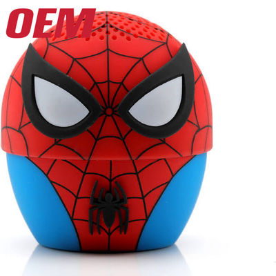 Porta-voz Bluetooth personalizado do Homem-Aranha Mini Porta-voz Bluetooth Recarregável Fabricante de brinquedos de plástico