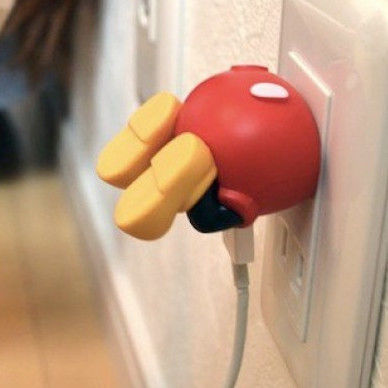 Carregador de parede USB lindo Carregador de telefone celular USB Figurine Carregador portátil Carregador único