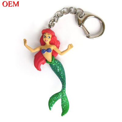 Pequena sereia Ariel brinquedo de chaveiro