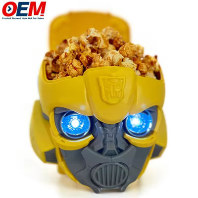 Recipiente de pipoca de personagens de desenhos animados personalizados para lanches de cinema