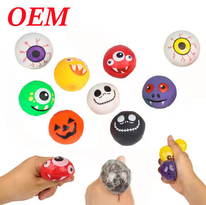 Halloween New One Toy de descompressão do olho TPR Office Toy sensorial infantil Squeeze Ball Toy