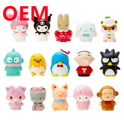 Personalizado 5cm Alto Coelho Cão Macaco Porco Brinquedos Feito 15 desenhos bonecas de PVC OEM Blind Box Mini Toys