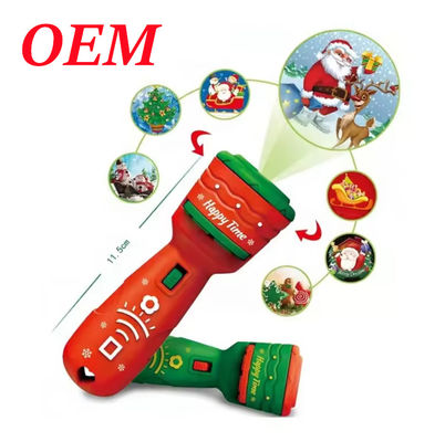 Projector de plástico Lâmpada de mão Brinquedos educativos para crianças Presentes de Natal para bebês