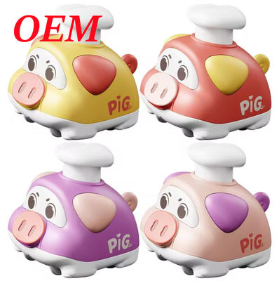 Brinquedo de plástico personalizado para crianças / PVC Push And Go Car Toy Durável Seguro