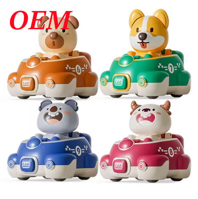 Carrinho de animalia fofinho Mini Car Toy Durável e seguro para crianças