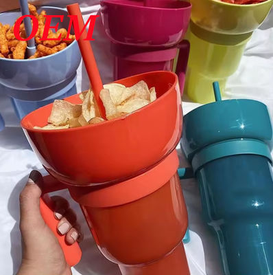 Recipiente de pipoca com balde de pipoca seguro para alimentos de palha
