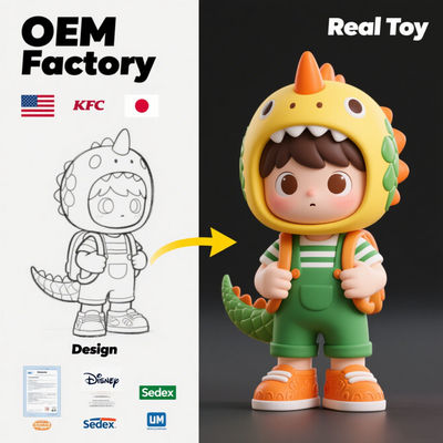 Figura de PVC de brinquedo de plástico personalizado com escultura digital 3D MOQ 5000PCS e tamanho personalizado